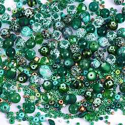 2 Bag Glass Round Beads Set&nbsp;JX547B