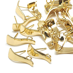 Brass Stud Earring Findings&nbsp;X-KK-N200-103