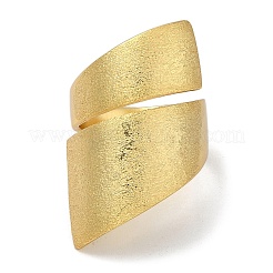 Rack Plating Brass Cuff Finger Rings for Women&nbsp;RJEW-C114-13A-G
