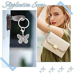 Butterfly Tibetan Style Alloy Pendant Decorations&nbsp;HJEW-HY00129