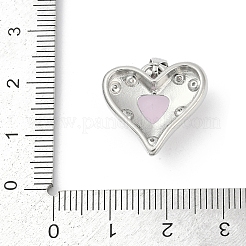 Brass Micro Pave Clear Cubic Zirconia Pendants&nbsp;KK-R213-13P