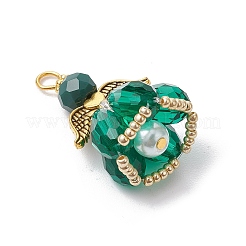 Faceted Glass Pendants&nbsp;PALLOY-MZ00582-08