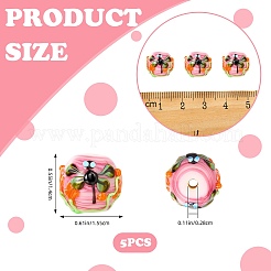 5Pcs Handmade Lampwork Beads&nbsp;LAMP-SZ0001-50A