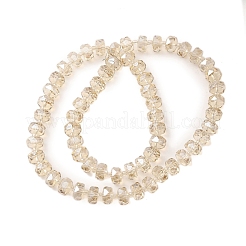Transparent Electroplate Glass Beads Strands&nbsp;EGLA-P062-01A-PL03