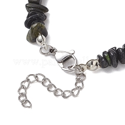 Natural Multicolor Tourmaline Chip Beaded Necklaces&nbsp;NJEW-JN05802