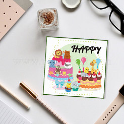 Birthday Animal Cake Carbon Steel Cutting Dies Stencils&nbsp;DIY-WH0309-1957