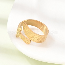 201 Stainless Steel Cuff Open Rings&nbsp;RJEW-Z141-01G