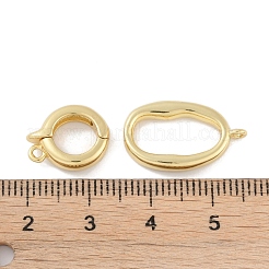 Rack Plating Brass Fold Over Clasps&nbsp;KK-A224-27B-G