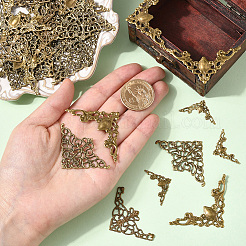 120Pcs 4 Styles Iron Filigree Joiners&nbsp;FIND-SC0017-15
