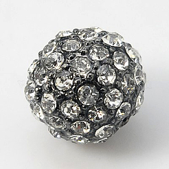 Alloy Rhinestone Beads&nbsp;RB-A034-10mm-B