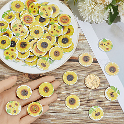 200Pcs 2-Hole Printed Wooden Buttons&nbsp;BUTT-SP0001-22
