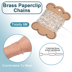 5M Brass Paperclip Chains&nbsp;CHC-TA0001-39S