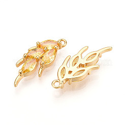 Brass Micro Pave Cubic Zirconia Pendants&nbsp;KK-N261-96G