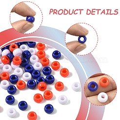 600Pcs 3 Colors Opaque Plastic Beads&nbsp;KY-FS0001-39