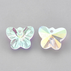Glass Rhinestone Charms&nbsp;RGLA-T148-17A