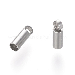 Tarnish Resistant 201 Stainless Steel Cord Ends&nbsp;STAS-E136-66