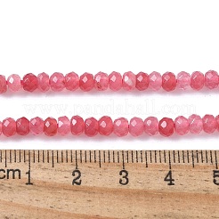 Dyed Natural Malaysia Jade Rondelle Beads Strands&nbsp;G-E316-2x4mm-62