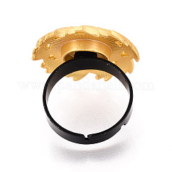Adjustable Alloy & Iron Bezel Cup Ring Base with Rotatable Tray&nbsp;MAK-T012-01G