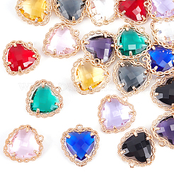 20Pcs 10 Colors Glass Pendants&nbsp;GLAA-PH0001-29