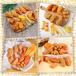 10Pcs 2 Styles Artificial Plastic Fried Chicken Nuggets and French fries Model&nbsp;DJEW-SC0001-25