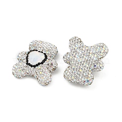Handmade Polymer Clay Rhinestone Beads&nbsp;CLAY-NH0001-12C