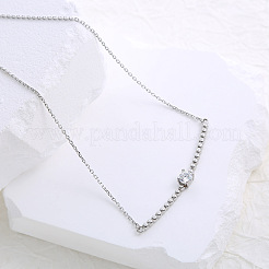 Elegant diamond-accented minimalist collar necklace for women&nbsp;VU0615