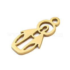 Ion Plating(IP) 201 Stainless Steel Pendants&nbsp;STAS-M015-03G