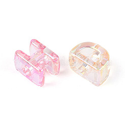 UV Plating Transparent Acrylic Beads&nbsp;PACR-T017-13M