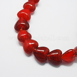 Handmade Silver Foil Glass Beads&nbsp;FOIL-R050-20x13mm-M