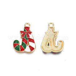 Rack Plating Alloy Enamel Charms&nbsp;ENAM-N055-163