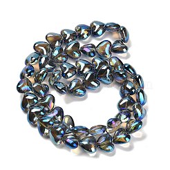 Electroplate UV Plating Glass Beads Strands&nbsp;EGLA-B008-01A-FR03