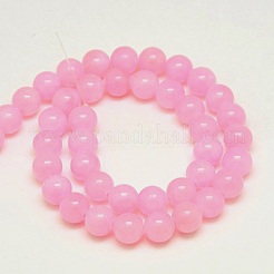 Natural Yellow Jade Beads Strands&nbsp;G-G598-6mm-YXS-23