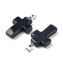 Synthetic Blue Goldstone Pendants&nbsp;GG-K002-11H