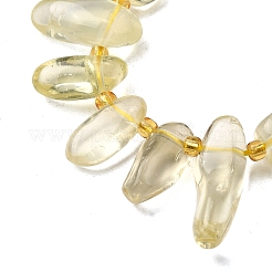 Natural Lemon Quartz(Heated) Beads Strands&nbsp;G-Z091-A16