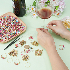 DIY Wine Glass Charm Making Kits&nbsp;DIY-PH0033-71