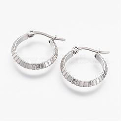 304 Stainless Steel Hoop Earrings&nbsp;EJEW-N0039-17