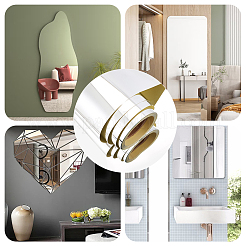 PET Mirror Reflective Wall Sticker&nbsp;MRMJ-WH0070-86