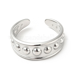 Non-Tarnish 304 Stainless Steel Open Cuff Ring for Men Women&nbsp;RJEW-I085-08P