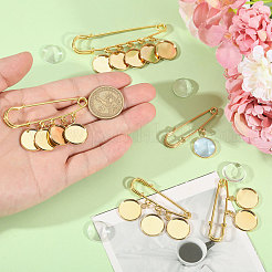 Steel Heavy Duty Safety Pins Brooch&nbsp;JEWB-CA00006