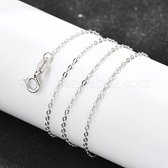 Anti-Tarnish Rhodium Plated Sterling Silver Necklaces&nbsp;X-STER-M034-32A