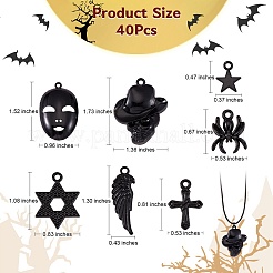 42Pcs 7 Style Alloy Pendants&nbsp;FIND-SZ0002-38