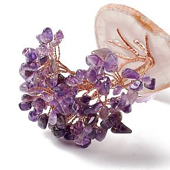 Natural Gemstone Tree Display Decoration&nbsp;DJEW-G027-01RG