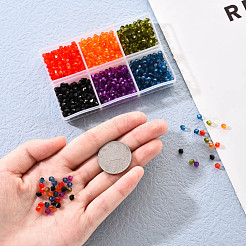 Transparent Acrylic Beads&nbsp;TACR-YW0001-4MM-04