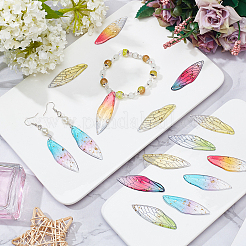 DIY 5 Colors Wing Dangle Earring Making Kits&nbsp;DIY-PH0002-02S