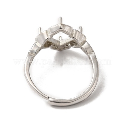 Adjustable Alloy Pad Ring Settings&nbsp;KK-C022-01G-P