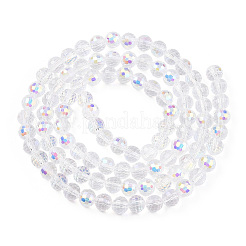 Transparent Electroplate Glass Beads Strands&nbsp;EGLA-TAC0006-05D