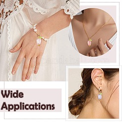 200Pcs Transparent ABS Plastic Pendants&nbsp;PALLOY-CJ00120