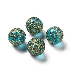 Transparent Plating Acrylic Beads&nbsp;OACR-L013-022