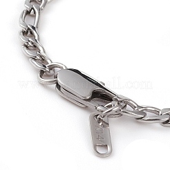 Tarnish Resistant Men's 304 Stainless Steel Figaro Chains&nbsp;BJEW-JB05841-02