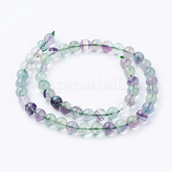 Natural Fluorite Beads Strands&nbsp;X-G-E112-8mm-19